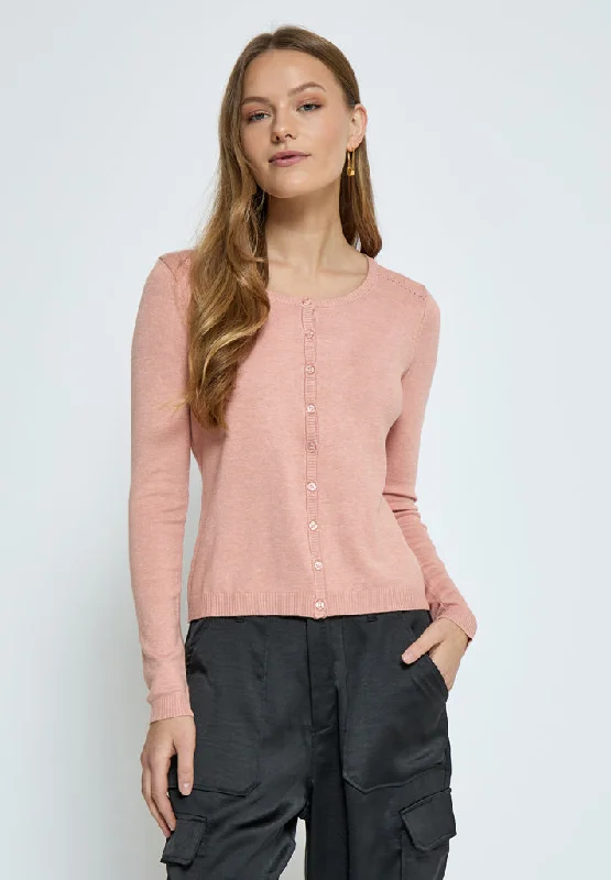 MSNew Laura Cardigan - Powder Rose Melange