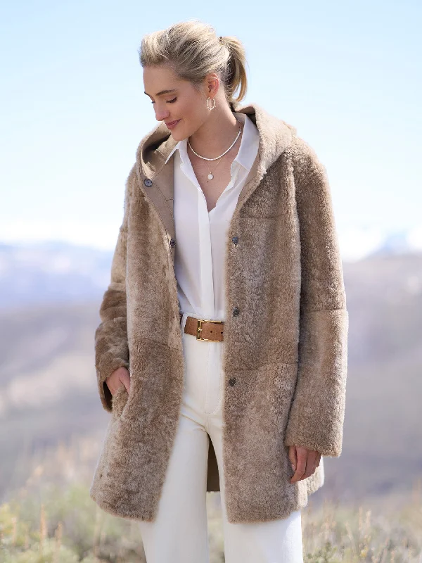 Olivera Reversible Shearling Coat