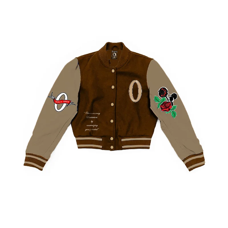 Olympia Varsity Women's Jacket Brown