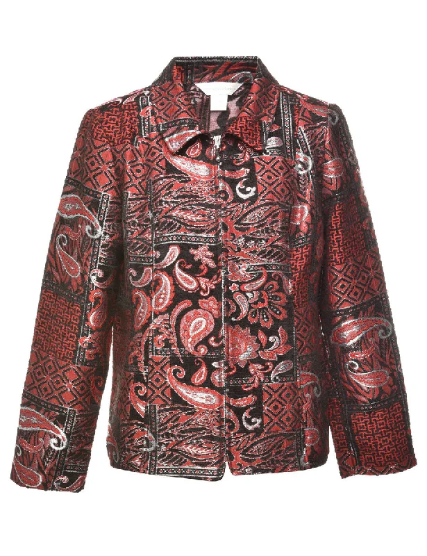 Paisley Pattern Tapestry Jacket - M