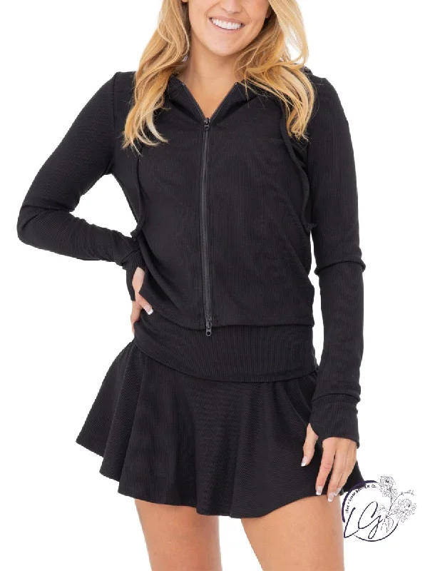 Relax Ripple Ribbed Zip Up