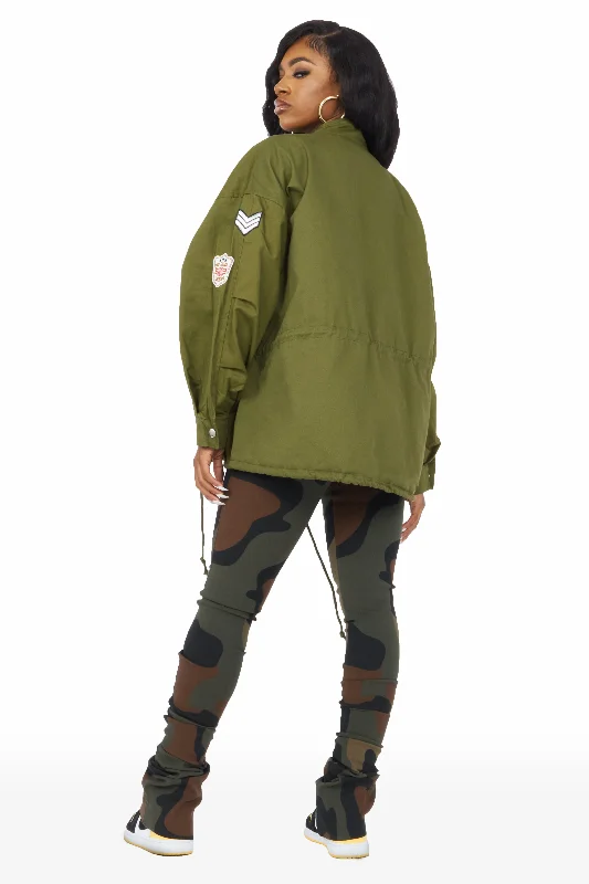 Mezcali Olive Oversized Jacket