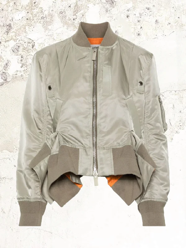 sacai asymmetric bomber jacket