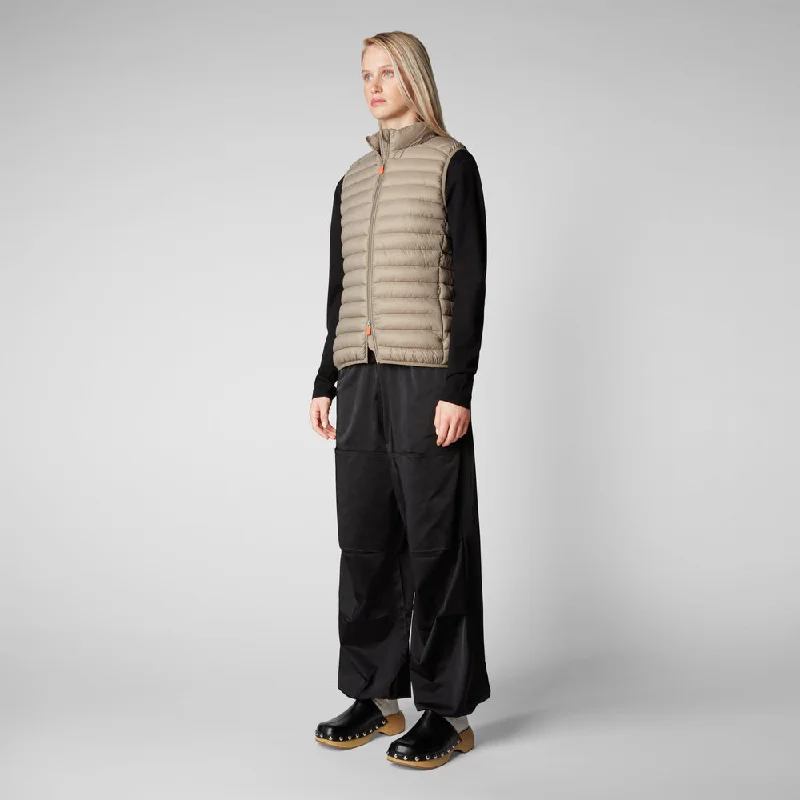 Women's Charlotte Puffer Vest In Elephant Grey