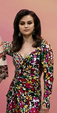 Selfish Love Selena Gomez Colorful Dress