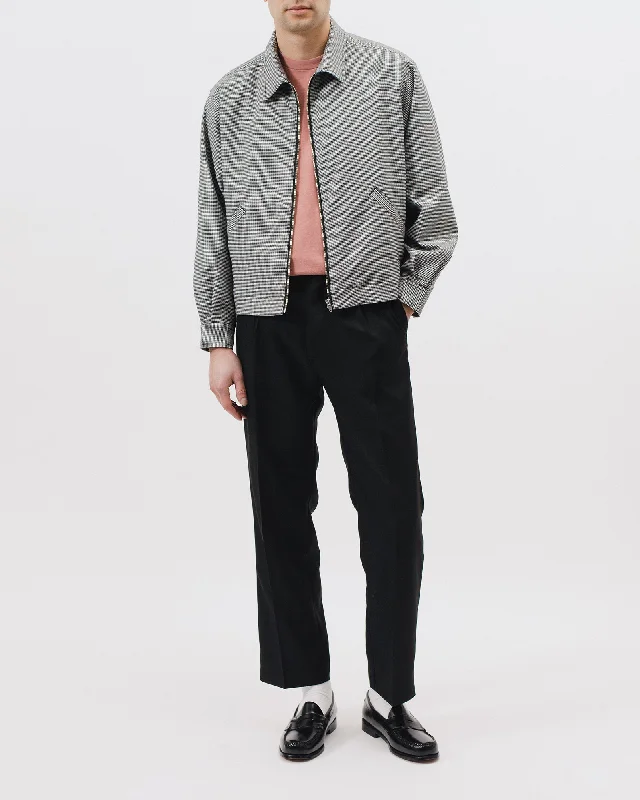 Crop Harrington Jacket - Houndstooth