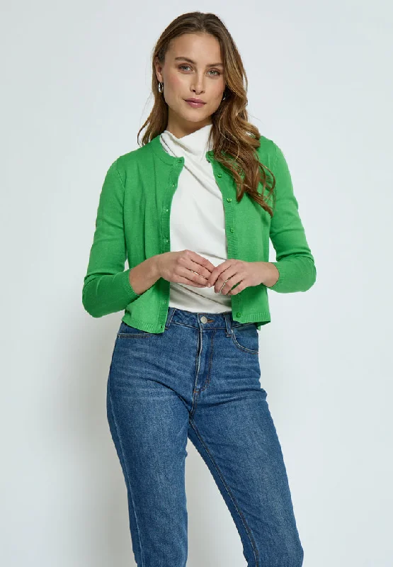 PCTana Knit Cardigan - Bright Green