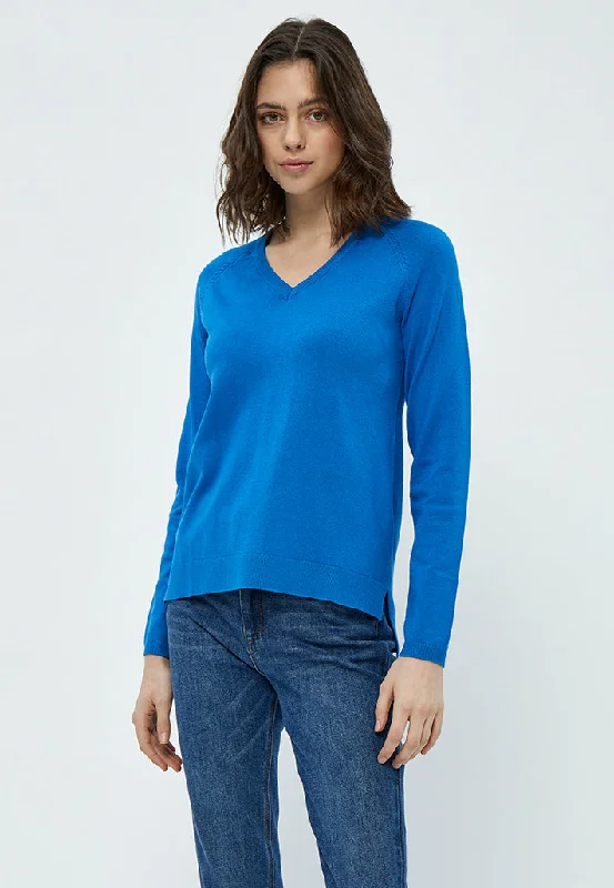 PCTana V Knit Pullover - DAPHNE BLUE