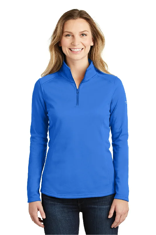 The North Face Womens Tech Pill Resistant Fleece 1/4 Zip Jacket - Monster Blue - Closeout