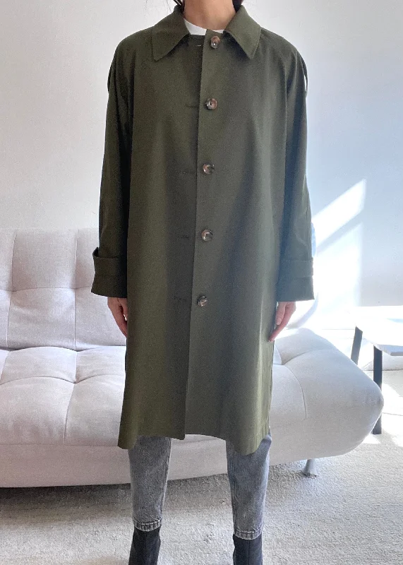 Trench Coat - Olive Green