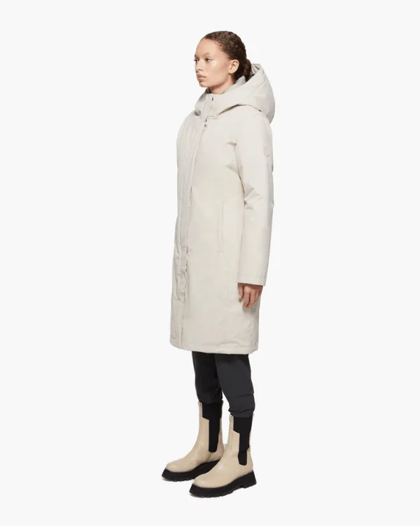 Womens Decent Cream Long Jacket