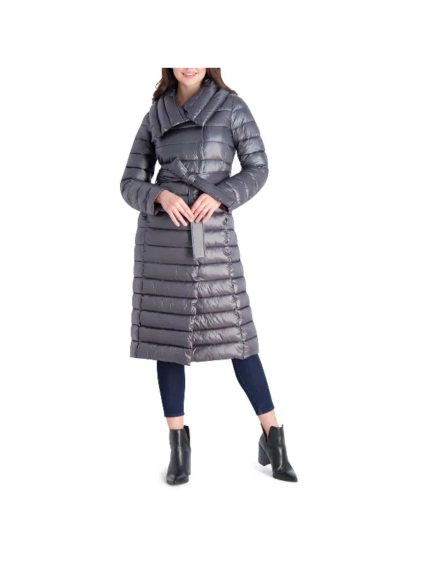 Womens Quilted Long Puffer Jacket