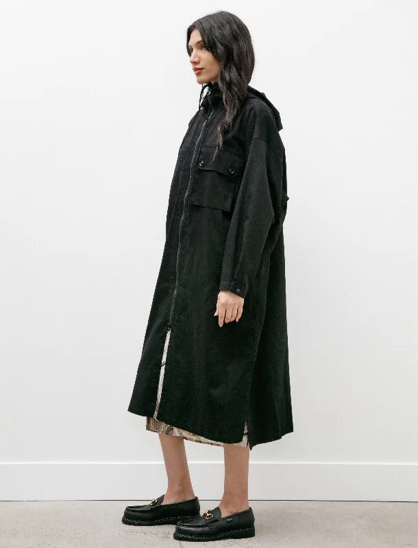 Coatdress with Hood Black