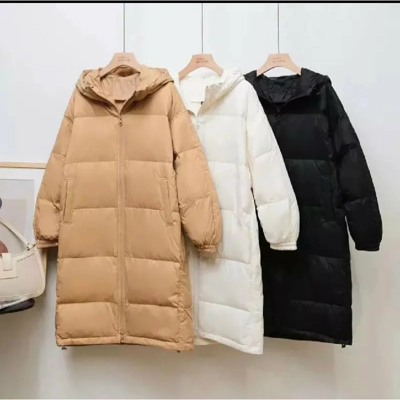 Zipper Long Puffer Jacket