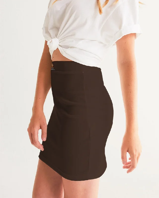 AKH Brown Women's Mini Skirt