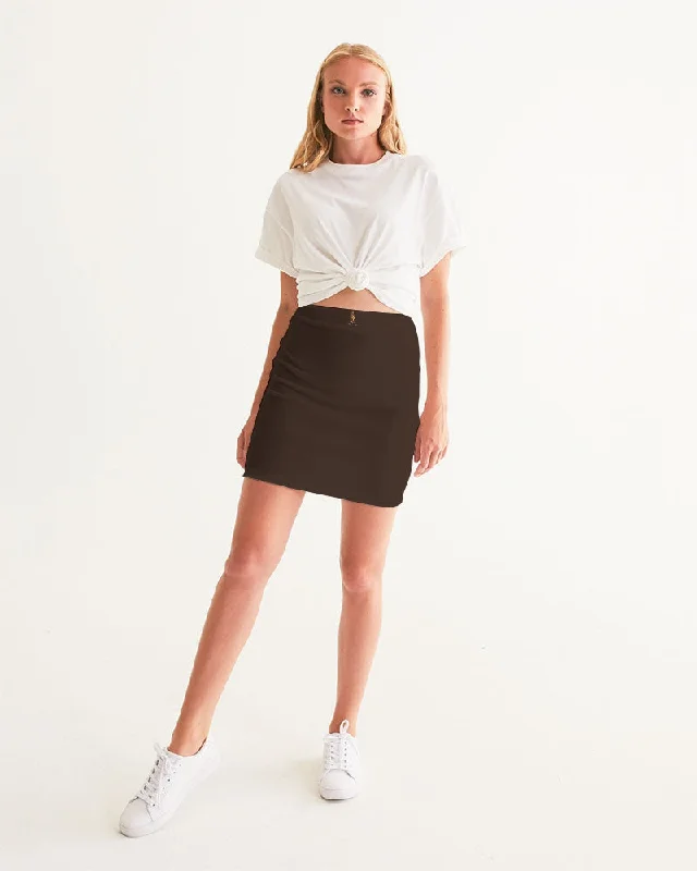 AKH Brown Women's Mini Skirt