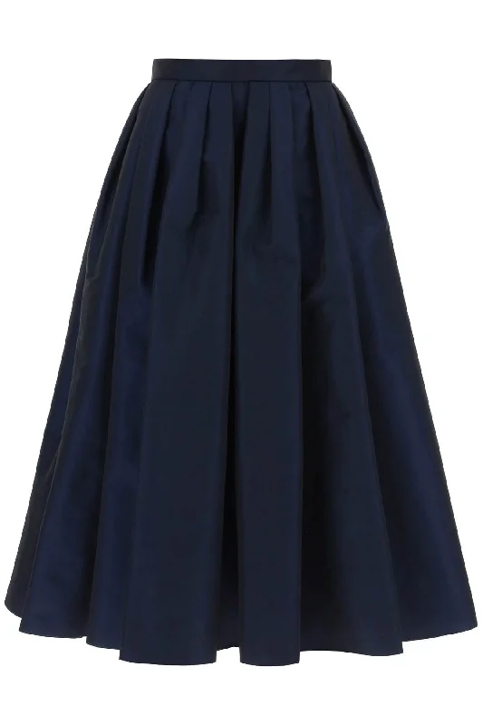 Alexander mcqueen circular skirt in polyfaille 684284 QEACM ELECTRIC NAVY