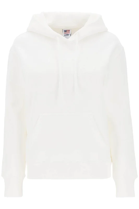 Autry hoodie with logo embroidery HOIW409W WHITE