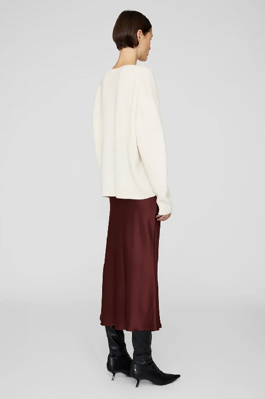 Bar Silk Midi Skirt