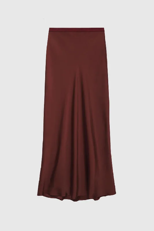 Bar Silk Midi Skirt