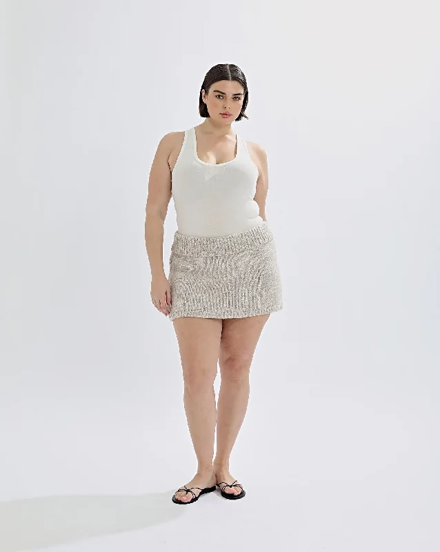 Bimmi Knit Skirt Beige