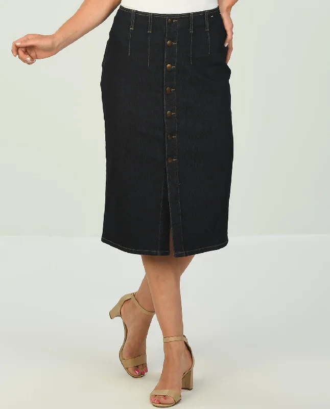 D Jeans Utility Midi Skirt