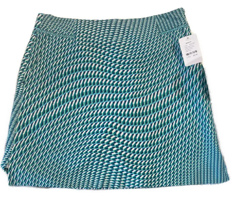 EP Pro Jade, Blue & White. 3-D Geo Print Golf Skort Size 6