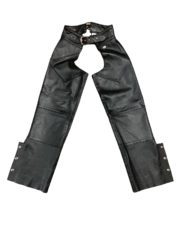 Harley Davidson Black Leather Chaps Size: S