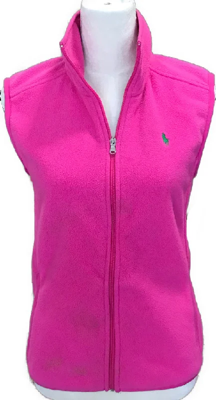 Hot Pink Ralph Lauren Fleece Vest Size S