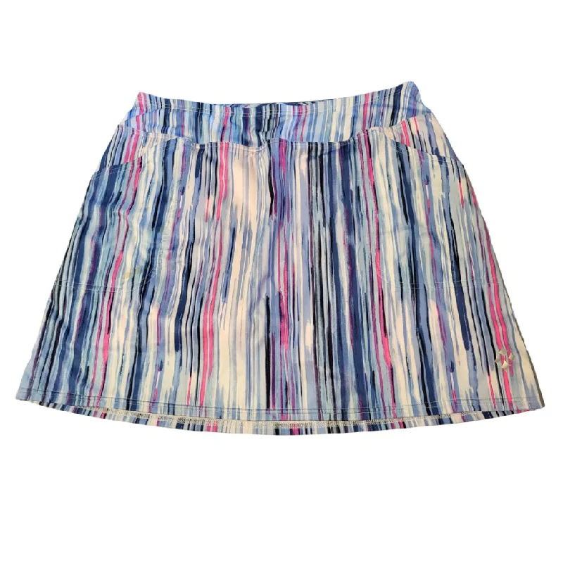 Jofit Vertical Blue and Pink Brushstroke Golf Skort Size L MSP $80