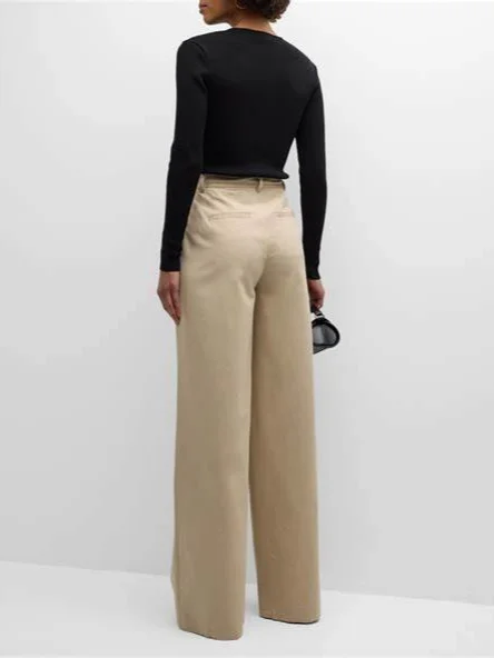 Juliana Wide Leg Pleat Front Trouser