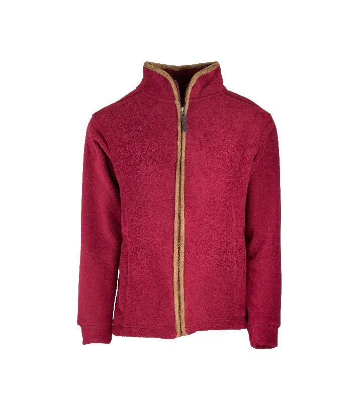 LF202 - Ladie's Fleece Jacket - RUBY