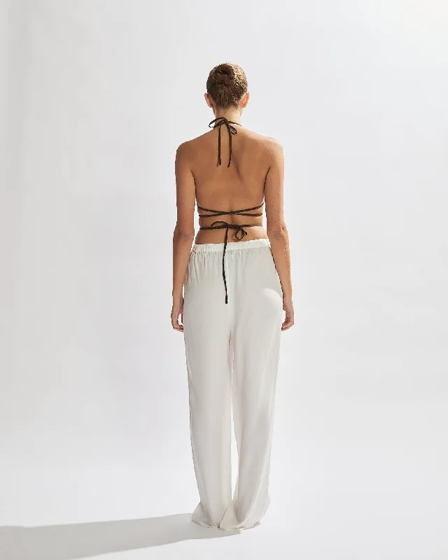 Mandy Pants Ivory Cropped