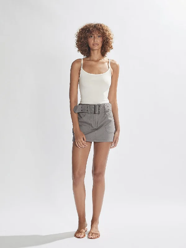 Maverick Mini Skirt Grey