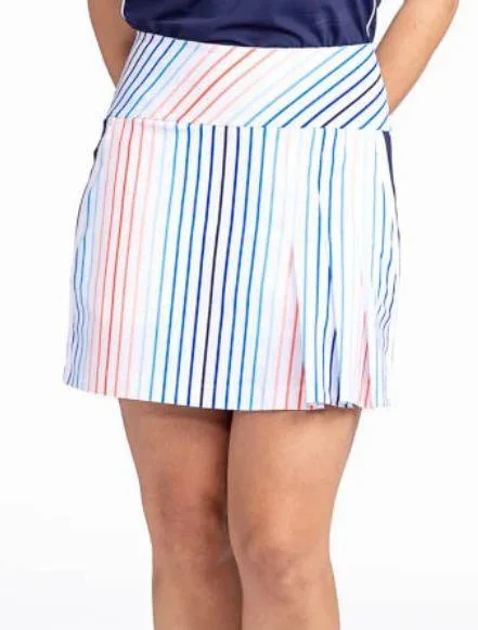 New Kinona Party Pleat Golf Skort - Sun Stripe MSP$139