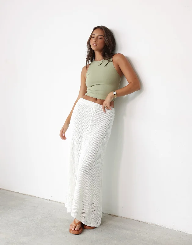 Niana Maxi Skirt (White)