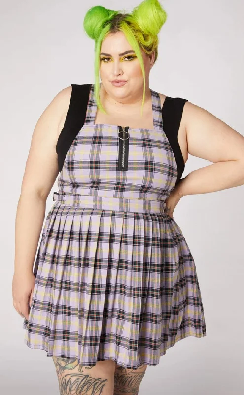 Outsider Tartan Pleat Pinafore