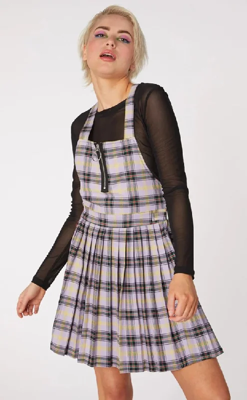 Outsider Tartan Pleat Pinafore