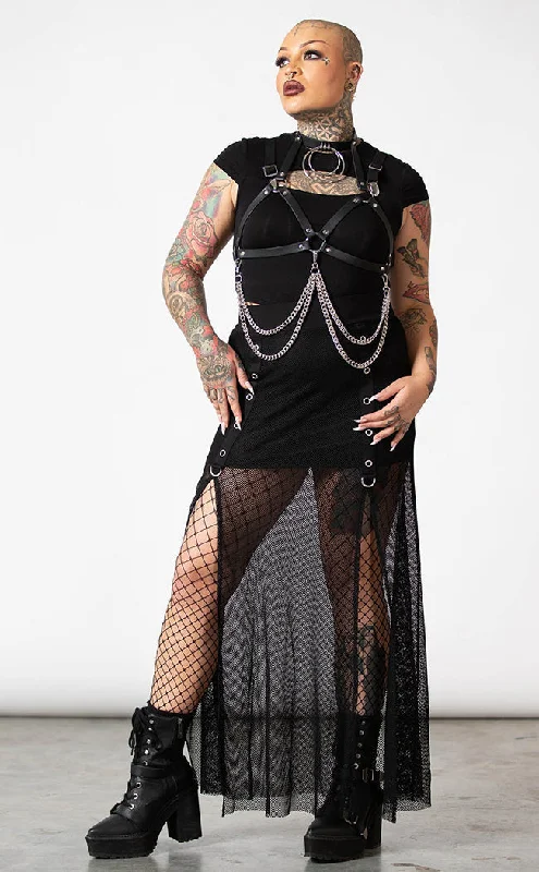 Paragon Fishnet Maxi Skirt