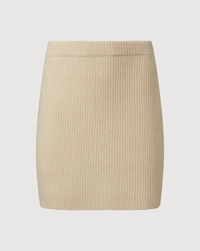 Ribbed Sweater Skirt