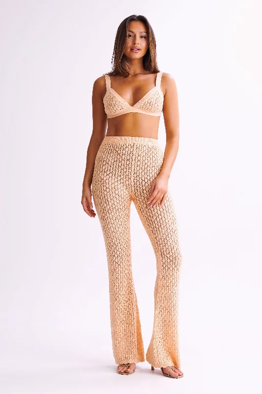 Rosana Crochet Bralette - Apricot