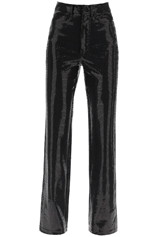 Rotate 'rotana' foil jersey pants 100143100 BLACK