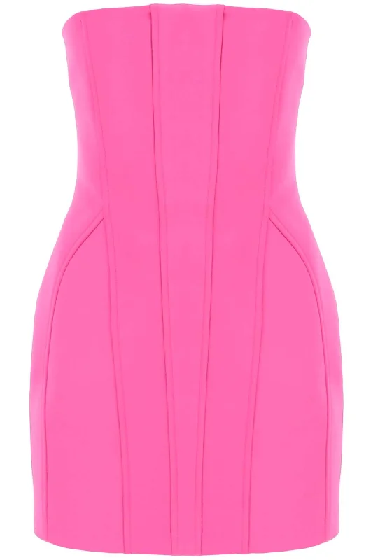 structured mini dress with a 02PSDR342 02109 HOT PINK