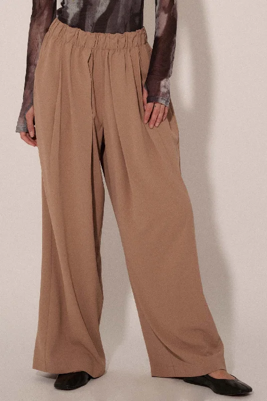 Walk this Way Wide-Leg Elastic-Waist Pants