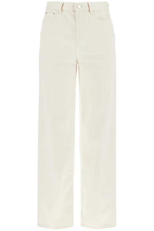 wide leg jeans in organic cotton 242 WRB2429 FB0083 32 ECRU