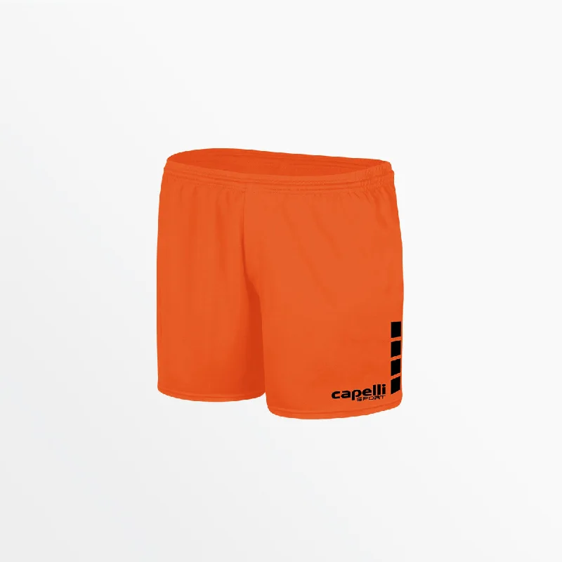 WOMEN'S TEAM MATCH SHORTS WITH 3'' INSEAM AND CUBES