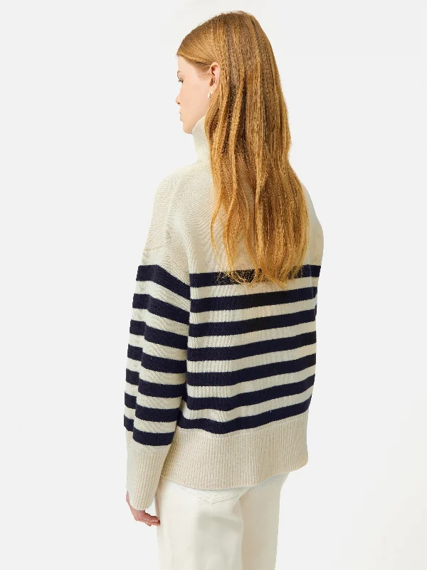 Wool Mariniere Jumper | Navy