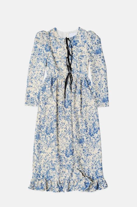 Yasmina Dress Blue Floral