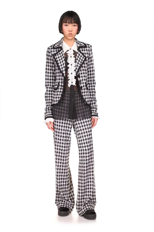 Gingham Blazer