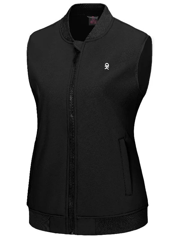 Women's Casual Lightweight Softshell Fleece Lined Golf  Vest